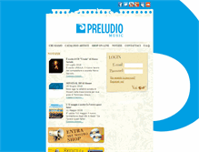 Tablet Screenshot of preludiomusic.com